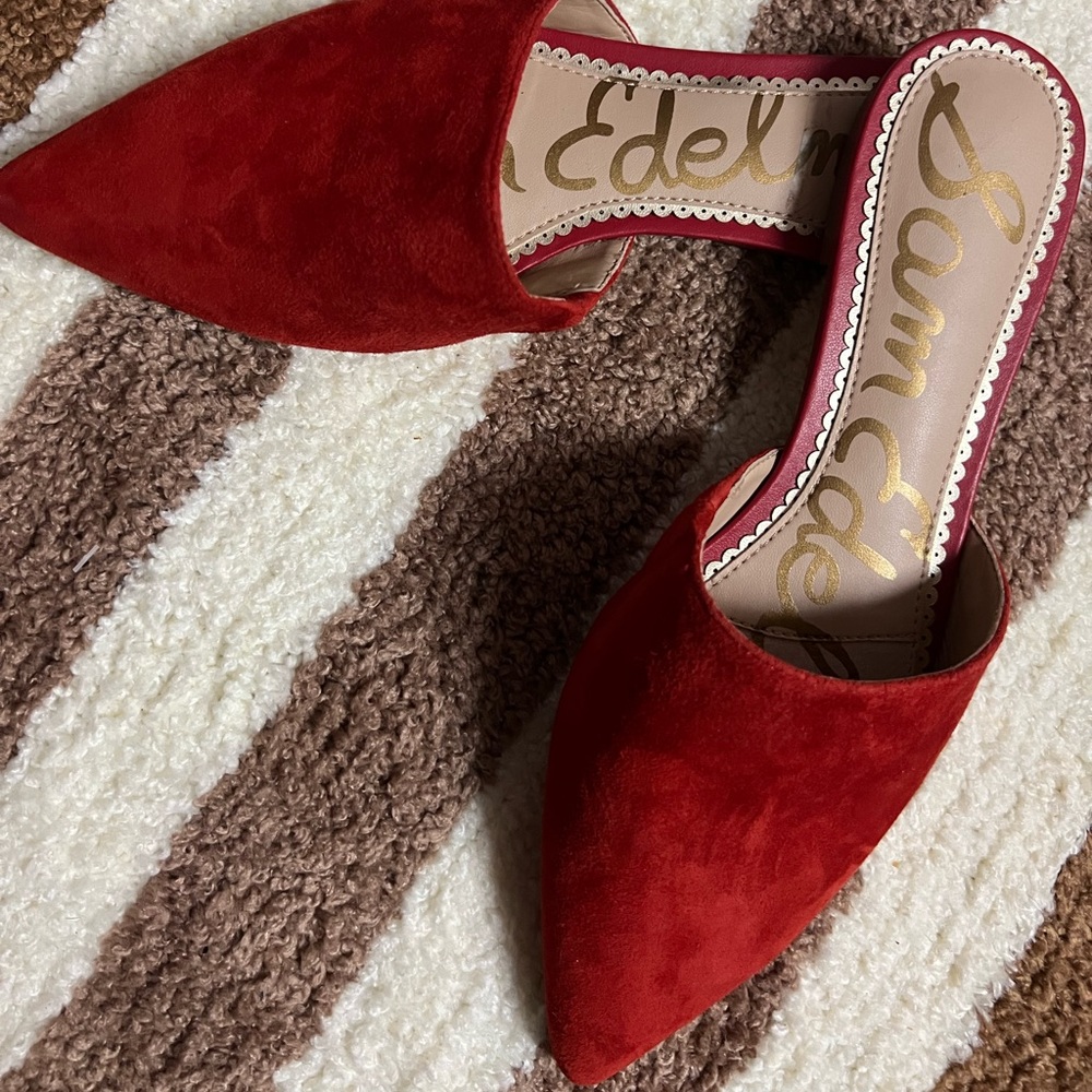 Sam Edelman Red Mule.